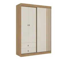 Guarda-Roupa Casal 3 Portas 2 Gavetas THB Móveis Aspen