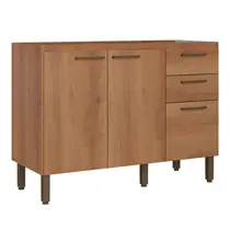 Balcão Pia 120cm 2 Portas 3 Gavetas THB Móveis Princess