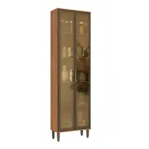 Cristaleira 70cm 2 Portas com Vidro THB Móveis Princess