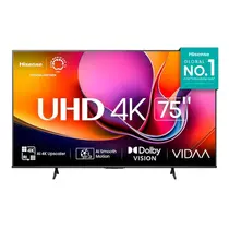 Smart TV 4K 75” Hisense DLED 75A6NV com Dolby Vision e Bluetooth
