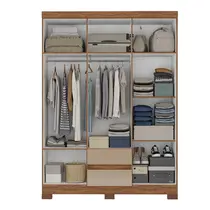 Guarda-Roupa Solteiro 6 Portas 2 Gavetas Atualle São Luis New