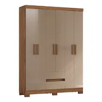 Guarda-Roupa Solteiro 6 Portas 2 Gavetas Atualle São Luis New