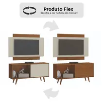 Rack com Painel para TV até 50 Polegadas 1,19m Atualle Malaga Flex