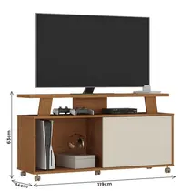 Rack para TV até 55 Polegadas 1,19m Atualle Rivera Flex