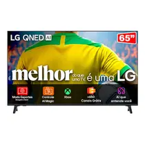 Smart TV 4K 65” LG QNED UHD 65QNED73ASA Processador AI a7 Gen8 4K Super Upscaling HDR/HLG 3 HDMI 1 USB