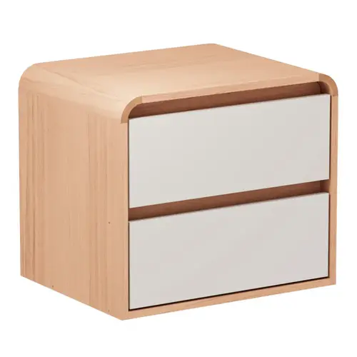 Mesa de Cabeceira 2 Gavetas 100% MDF Herval PH1813