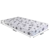 Colchão Solteiro Espuma D33 Herval C1948 88x188x16cm - Branco