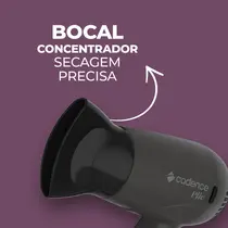Secador de Cabelo Cadence Plié sec190 1200W Preto - Bivolt