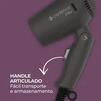Secador de Cabelo Cadence Plié sec190 1200W Preto - Bivolt