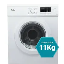 Secadora Philco PSEC5000 11Kg com 16 Programas de Secagem Branco