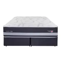 Cama Box Queen Herval C1939 Idea 158x198X76cm Molas Maxspring - Preto