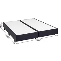 Base para Cama Box Queen Herval Idea Diamante 158x198x43cm - Preto