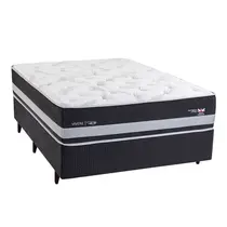 Cama Box Casal Herval C1939 Idea 138x188X76cm Molas Maxspring - Preto