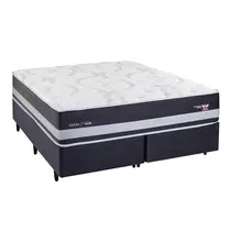 Cama Box King Herval C1939 Idea 193x203X76cm Molas Maxspring - Preto