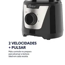 Multiprocessador Oster OMPR680 3 em 1 com 2 Velocidades 300W Preto