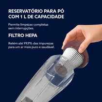 Aspirador de Pó Vertical Oster Stick OASP610 2 em 1 600W Cinza/vermelho
