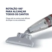 Aspirador de Pó Vertical Oster Stick OASP610 2 em 1 600W Cinza/vermelho