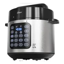 Panela de Pressão Elétrica Oster OPAN930 5,7 Litros Preto/Inox