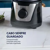 Multiprocessador Oster OMPR680 3 em 1 com 2 Velocidades 300W Preto