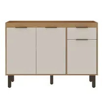 Balcão Pia 120cm 3 Portas 1 Gaveta Genialflex Madalena