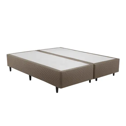 Base para Cama Box Queen Herval Idea Suede 158x198x38cm - Marrom