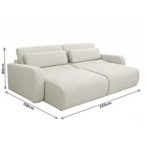 Sofá-Cama 3 Lugares 2,3m Tramado Ferguile Coimbra
