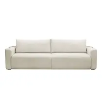 Sofá-Cama 2 Lugares 2,1m Tramado/Couro Sintético Ferguile Nature