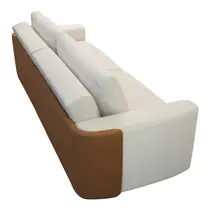 Sofá-Cama 2 Lugares 2,1m Tramado/Couro Sintético Ferguile Nature