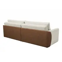 Sofá-Cama 2 Lugares 2,1m Tramado/Couro Sintético Ferguile Inovare