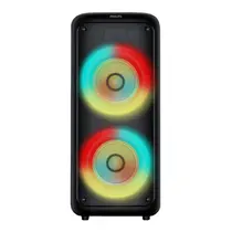 Caixa de Som Philips Party Speaker TAX4000 com LED 1.500W Preto – Bivolt