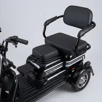 Triciclo Elétrico Skyrun 3 Lugares 1000w Autonomia 40 á 50km - Preto