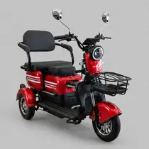 Triciclo Elétrico Skyrun 3 Lugares 1000w Autonomia 40 á 50km - Vermelho