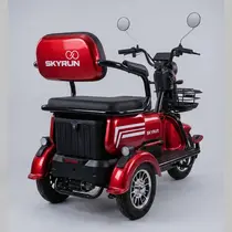 Triciclo Elétrico Skyrun 3 Lugares 1000w Autonomia 40 á 50km - Vermelho