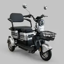Triciclo Elétrico Skyrun 3 Lugares 1000w Autonomia 40 á 50km - Prata