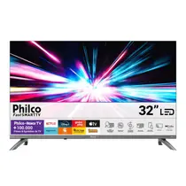 Smart TV 32” Philco DLED HD P32CRB Roku TV HDR 2 HDMI 1 USB