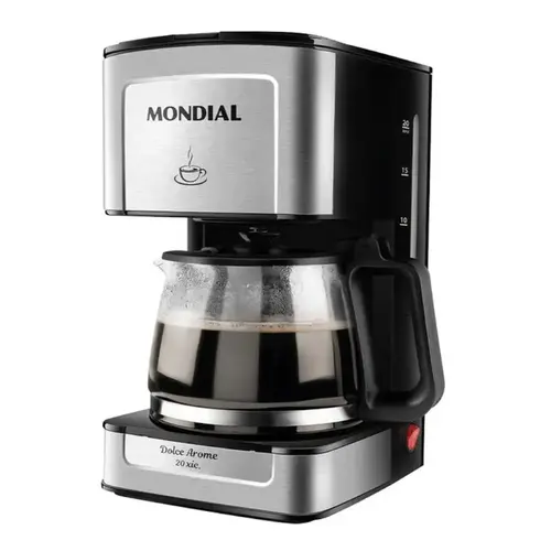 Cafeteira Elétrica Mondial C-43-20X-SI 550W Preto/Inox