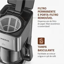 Cafeteira Elétrica Mondial C-43-20X-SI 550W Preto/Inox