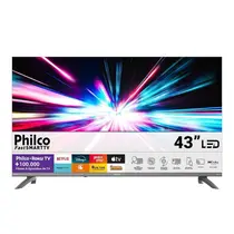 Smart TV 43” Philco DLED Full HD P43CRA Roku TV HDR 3 HDMI 2 USB