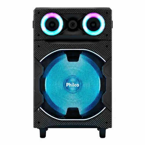 Caixa de Som Philco PCX7300 1700W com Bluetooth e Show de Luzes - Preto