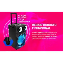 Caixa de Som Philco PCX7300 1700W com Bluetooth e Show de Luzes - Preto