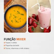 Mixer Mondial M-18-BI 3 em 1 500W Preto