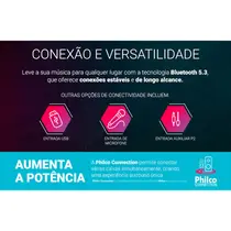 Caixa de Som Philco PCX26000 2600W com Bluetooth - Preto