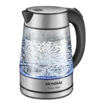 Chaleira Elétrica Mondial Glass View CE-19-GI 1,7L com Jarra de Vidro