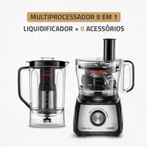 Multiprocessador Mondial MPN-01-BF 9 em 1 com 2 Velocidades 1000W Preto