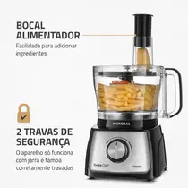 Multiprocessador Mondial MPN-01-BF 9 em 1 com 2 Velocidades 1000W Preto