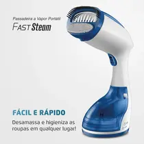 Passadeira a Vapor Portátil Mondial VP-09 Branco/Azul