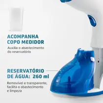 Passadeira a Vapor Portátil Mondial VP-09 Branco/Azul