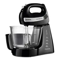 Batedeira Mondial Bella Massa B-23 NP 4 Velocidades + Turbo 500W Preto