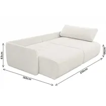Sofá-Cama 2 Lugares 2,1m Tramado Ferguile Cayman