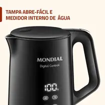 Chaleira Elétrica Mondial CE-18-DP 1,7L com Controle de Temperatura